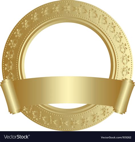 Rounded Gold Border royalty